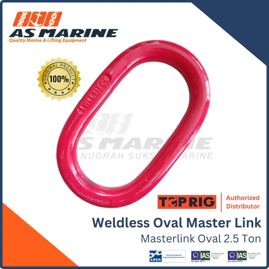 Weldless Oval Master Link / Masterlink Oval 2.5 Ton TOPRIG